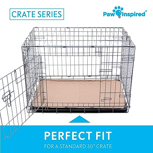  Paw Inspired Washable Pee Pads For Dogs: Crate Series | For Use With 30" Kennels | Reusable, Waterproof Pet Pads For Puppy Training, Whelping, Senior Dogs With Incontinence, And More (29x18, (2 Pack))
