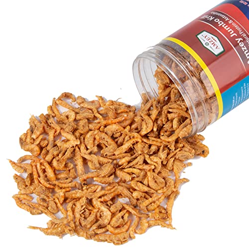  Amzey Freeze Jumbo Krill 3 Oz, Dired Jumbo Shrimp Provide Essential Omega-3, Vitamin Enhancement. Super Food For Pets, Cat Food, Dog Food, Fresh And Salt Water Fish