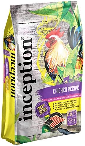  Inception® Dry Cat Food Fish Recipe – Complete And Balanced Cat Food – Meat First Legume Free Dry Cat Food – 13.5 Lb. Bag
