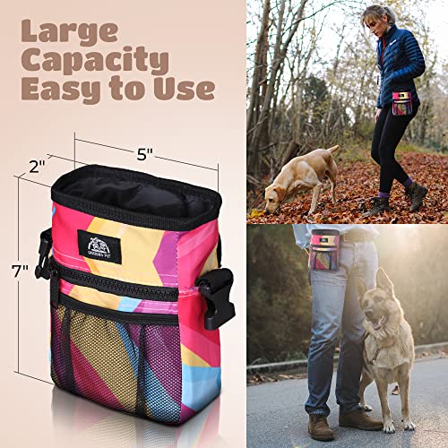  CHEERING PET Dog Treat Pouch, Dog Training Treat Bags, For Treats, Toys, Built-in Poop Bag Dispenser, 3 Ways To Wear