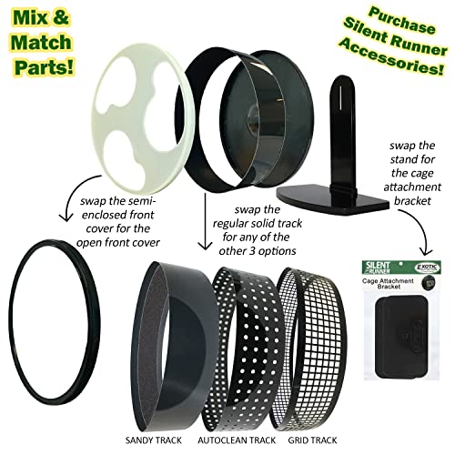  Silent Runner Glow Wheel - 12" Regular - Exercise Wheel (Wheel + Autoclean Track + Sandy Track)