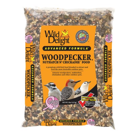  Wild Delight Woodpecker, Nuthatch N' Chickadee Food, 5 Lb
