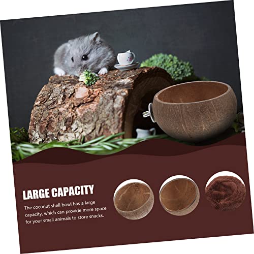  EVANEM 1 Set Hamster Nest Rabbit Water Bowl Squirrel Feeders Bird Cage Feeder Hamster Feeding Bowls Hamster Food Feeder Parrot Feeder Guinea Pig Cage Feeder Hamster Pet Feeder Pet Waterer
