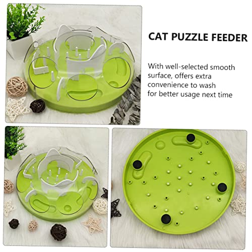  POPETPOP Cat Anti Choking Toy Doll Playsets Chew Toys Puppy Puzzle Small Puppy Toys Cat Puzzle Bowl Interactive Cat Food Bowl Cat Training Plaything Pet Cat Slow Feeding Toy Cat Maze Feeder