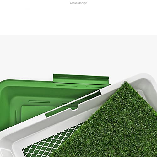  SAZAO Grass Pad For Dogs, Puppy Dog Pee Grass Pad With Tray, Dog Training Pee Pad, Washable Artificial Dog Potty Grass For Indoor Home