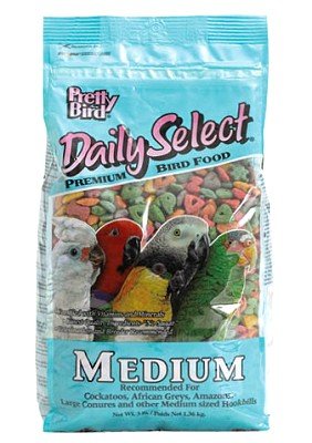  Pretty Bird International Bpb78117 Daily Select Premium Bird Food, Medium, 8-Pound