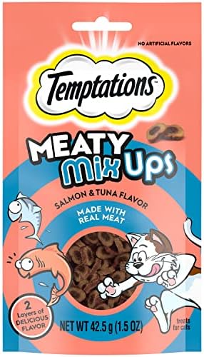  TEMPTATIONS Indoor Care Crunchy And Soft Cat Treats, Chicken Flavor, 2.1 Oz. Pouch (Pack Of 12)
