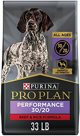  Purina Pro Plan High Energy, High Protein Dog Food, SPORT 30/20 Salmon & Rice Formula - 33 Lb. Bag