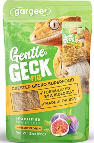 Gargeer 2oz Complete Crested Gecko Food Diet. Premium Mix, Ready To Use Freshly Made Powder. Unique Formula, Developed & Made In The USA. Enjoy! (Tropical + Insects Protein)