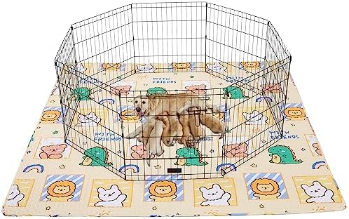  36" Wide Hexagonal Dog Pen Urine Pad Dog Urine Pad Puppy Pad, [PLAYPEN Not Included!] Reusable Whelping Playpen Crate Reusable Washable Pet Mattress Pads Pet Training Pads For Playpen, Crate, Kennel