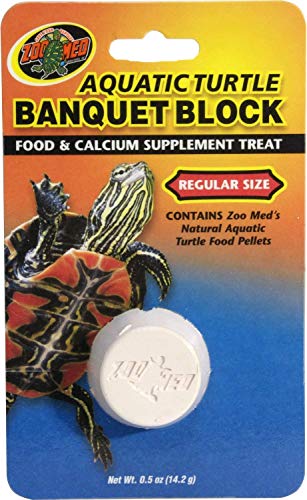  Zoo Med Aquatic Turtle Banquet Block Regular (1 Pack) - Pack Of 12