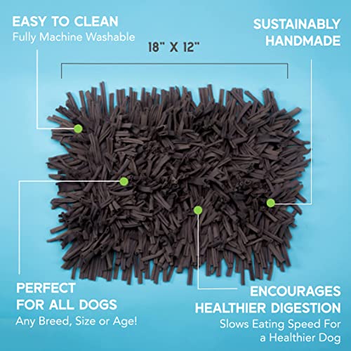  Paw 5 Dog Snuffle Mat For Dogs Small. Dog Toys Interactive - Reduces Boredom & Anxiety. Premium Feeding Mat For Slow Eating & Smell Training. Dog Brain Stimulating Toys + Small Dog Bed