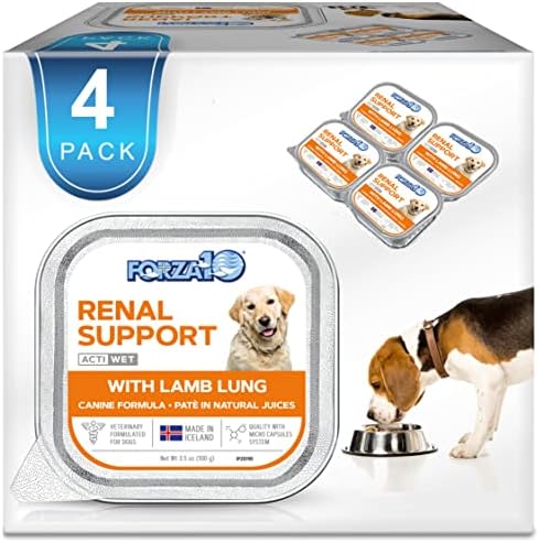  Forza10 Wet Dog Food Kidney RENAL ACTIWET, 3.5oz, Kidney Dog Food Wet, Renal Dog Food Lamb Flavor, Dog Renal Support Canned Dog Food (12 Pack)