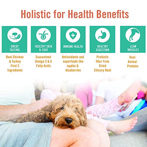  Chicken Soup For The Soul Small Bites Dog Food, Chicken, Turkey & Brown Rice Recipe, 4.5 Lb. Bag | Soy Free, Corn Free, Wheat Free | Dry Dog Food Made With Real Ingredients