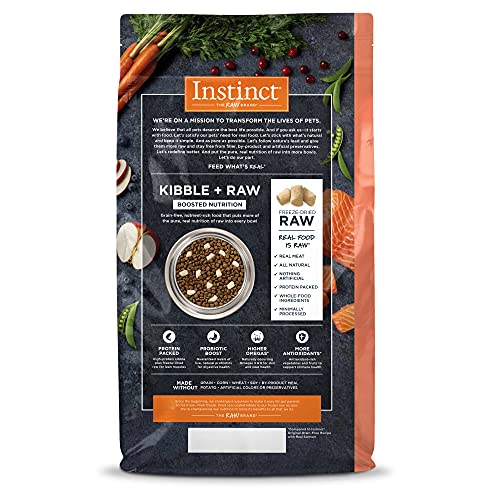  Instinct Raw Boost Grain Free Recipe With Real Salmon Natural Dry Cat Food By Nature's Variety, 4.5 Lb. Bag