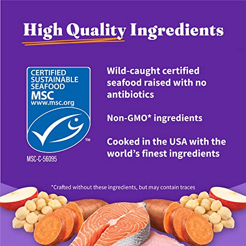  Halo Holistic Dog Food, Complete Digestive Health Wild-Caught Salmon And Whitefish Recipe, Dry Dog Food Bag, Small Breed Formula, 3.5-lb Bag