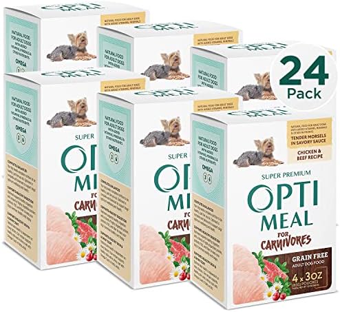  OPtimeal Grain-Free Dog Food - Proudly Ukrainian - Non-Grain Dog Food Dry Recipe, Dry Dog Food To Support Healthy Weight Maintenance - Toy Breeds (3.3 Lbs, Lamb & Veggies)