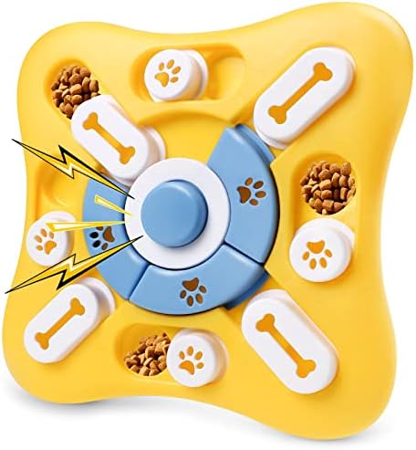  Dog Puzzle Toys,Slow Feeder Dog Bowls With Squeak Design For Dog,Interactive Dog Toys For IQ Training & Fun Feeding, Dog Games Puzzle Toys For Large,Small,Medium Dogs Puppies Cats