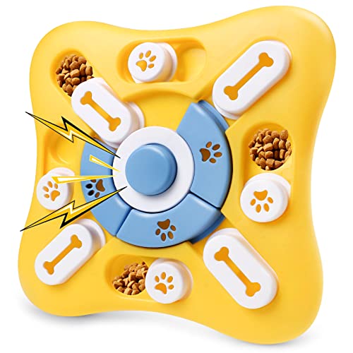  Dog Puzzle Toys,Slow Feeder Dog Bowls With Squeak Design For Dog,Interactive Dog Toys For IQ Training & Fun Feeding, Dog Games Puzzle Toys For Large,Small,Medium Dogs Puppies Cats