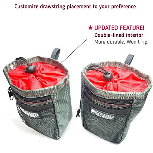  Leashboss Dog Treat Pouch For Training | Training Treat Pouches For Pet Training | Treat Bag For Dog Training | Portable Kibble Snack Container For Pets | Fanny Pack Waist Belt Transport On The Go