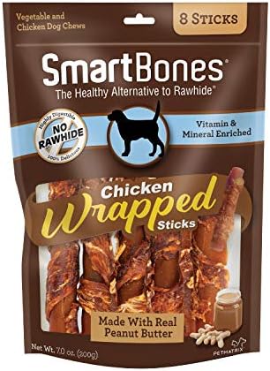  SmartBones Chicken-Wrapped Sticks, Treat Your Dog To A Rawhide-Free Chew Made With Real Chicken And Vegetables
