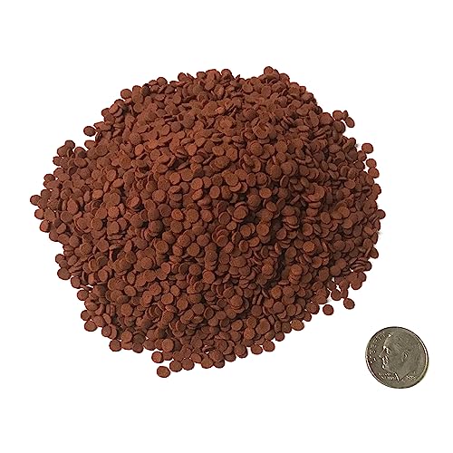  BIG KAHUNA TROPICAL FISH 3 Mm Red Sinking Wafer - Sinking Algae Wafers That Provides Balanced Diet For Plecos, Snails, Cory Cats, Catfish, Shrimp, And Crayfish (2 Pound)
