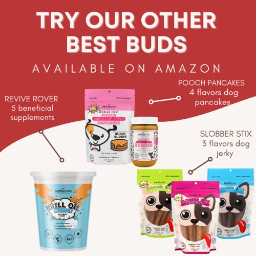  BUDDY BUDDER Bark Bistro Company, Begging Bacon, 100% Natural Dog Peanut Butter, Healthy Peanut Butter Dog Treats, Stuff In Toy, Dog Enrichment, Pill Pocket For Dogs, Made In USA, (17oz Jars)