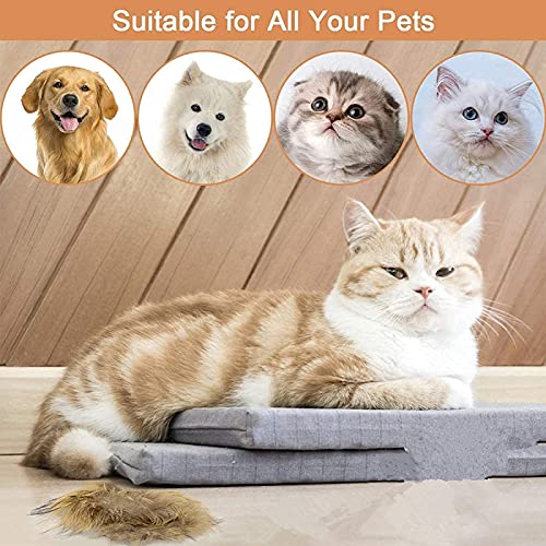  3-in-1 Undercoat Brush For Dogs, Undercoat And Hair Removal Brush, Animal Hair Remover Roller, Suitable For All Hairy Pets Large Dogs, Cats (Pink) (Color : Pink)