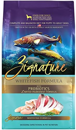  Zignature Whitefish Limited Ingredient Formula Dry Dog Food 25lb