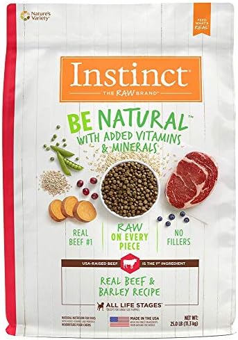  Instinct Be Natural Real Lamb & Oatmeal Recipe Natural Dry Dog Food, 24 Lb. Bag