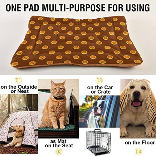  Food Pizza Dog Bed Cat Bed Soft Comfortable Pet Bed Non-Slip Calming Kennel Pad For Small Medium Large Dogs Cats 2116512