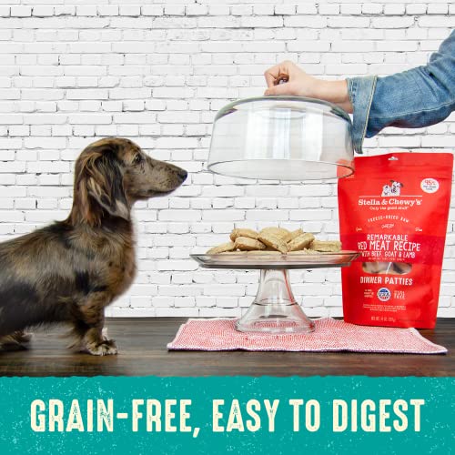  Stella & Chewy’s Freeze Dried Raw Dinner Patties – Grain Free Dog Food, Protein Rich Surf ‘N Turf Salmon & Beef Recipe – 14 Oz Bag