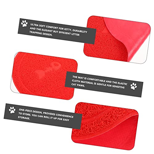  Cat Litter Cat Litter 2 Pcs Washable Water Dog Claw Type Puppy Cat Dish Paws Grinding Animal Mat Cats Anti- Feeding Bowl Non- X Pet Light Skid Cleaning Dogs Anti Pad Food Toy