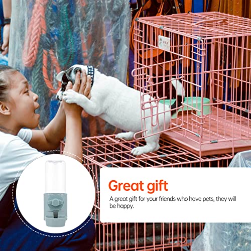  1pc Cat Container Feeding Dog Blue Hedgehog Hamster Rabbit Dispenser Device Parrots Cup Bottle Water Animals Self For Bowl Automatic Easily Bunny Type Clean Parrot Cage Kitten Pet