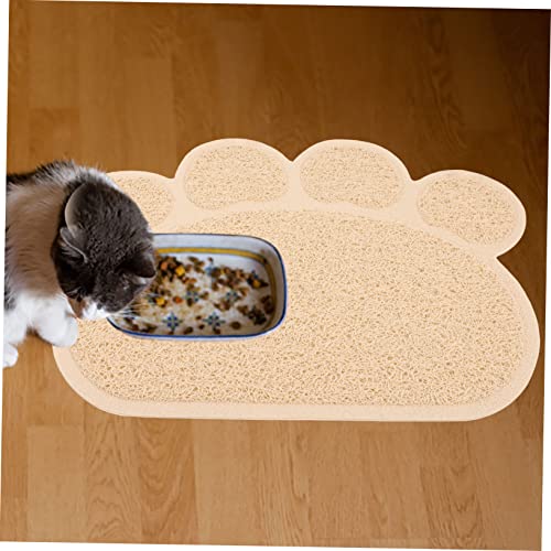  Mipcase Kitten Mat Free Dogs Dog Food Puppies Reusable Litter Pad Ground Scatter Bowl Daily Tray Rabbits Accessory Under Blanket Place Paw Rug Cushion Mesh Training For Cats Cat