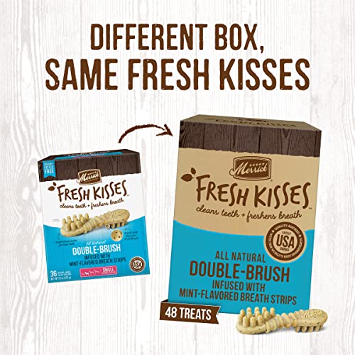  Merrick Fresh Kisses Oral Care Dental Dog Treats For Small Dogs 15-25 Lbs