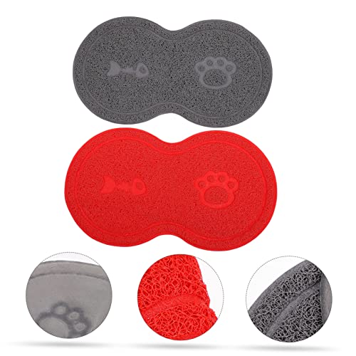  BCOATH Silica Cat Litter 2 Pcs Cat Litter Mat Dog Treat Toy Toys Cat Scratching Toy Pets Pads Dog Water Cushion Nonslip Dish Pads Cat Mat Cat Feeding Pad Claw Grinding Mat Food Food Toy