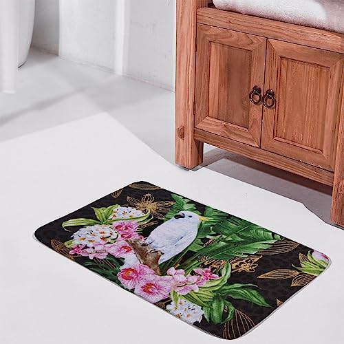  Nufar Exotic Parrot Cockatoo Print Gift For Birds Lovers Door Mats,Personalized Pet Decor Door Mats,Bird Lover Gift,Food Bowl Rug,Friends Doormat,Home Decor,Welcome Mat,Front Door Mat 30x17 Inch