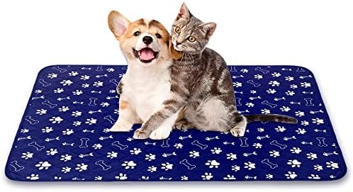  Reusable Puppy Pads 47‘’x 56‘’ Washable Pee Pads For Dogs, Training Pads Pee Pads For Dogs Waterproof Absorbing Whelping Pad Reusable Puppy Pads For Guinea Pig Cage, Dog Food Feeding Mat