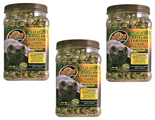  Zoo Med Natural Grassland Tortoise Food 35 Oz - Pack Of 3