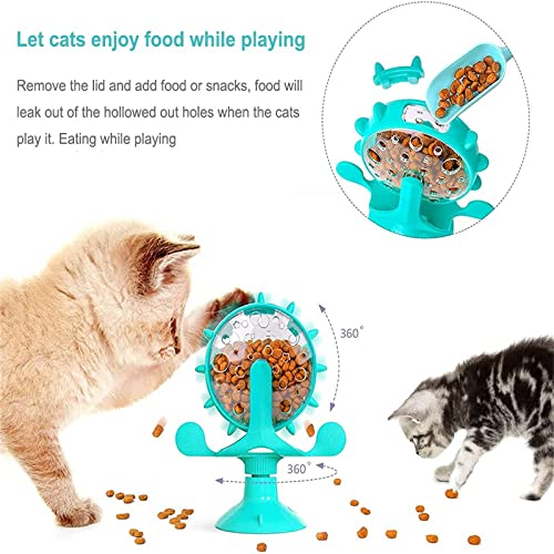  Pet Toys Slow Feeder Toy With Powerful Suction Cup 360 Degree Rotating Dog Cat Feeder Toy Dog Cat Food Dispenser Puzzle Toys Relieve Anxiety Improve IQ Cute Stuff Gifts For Men Women