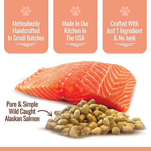 Smart Cookie Freeze Dried Salmon Bites - Single Ingredient Freeze Dried Salmon Treats For Dogs - Wild Caught Alaskan Salmon Dog Training Treats & Dog Food Topper - Made In USA - 2oz Bag, 3 Pack