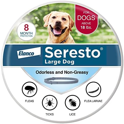  Seresto Large Dog Vet-Recommended Flea & Tick Treatment & Prevention Collar For Dogs Over 18 Lbs. | 8 Months Protection