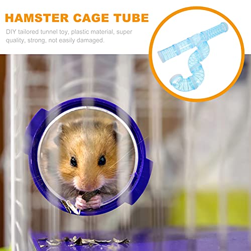  Mipcase Stuffed Animals Dog Cage Dog Cage Hamster Tube Set, Hamster House Rat Cage Accessories Tortoise Habitat Rat Cage Transparent Hamster Cages Hamster Cages Glass Water Bottles