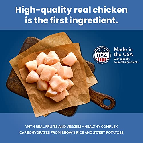  Blue Buffalo Dog Food, Life Protection Formula, Natural Chicken & Brown Rice Flavor, Adult Dry Dog Food, 34 Lb Bag