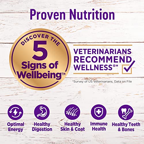  Wellness Complete Health Dry Dog Food With Grains, Made In USA With Real Meat & Natural Ingredients, All Breeds, Adult Dogs (Whitefish, 30-lb) – With Nutrients For Immune, Skin, & Coat Support