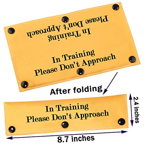  PWHAOO In Training Ignore Dog Leash Sleeve Dot Not Pet Working Dog Leash Sleeve Service Dog Leash Wrap(Please Don't Approach Sleeve)