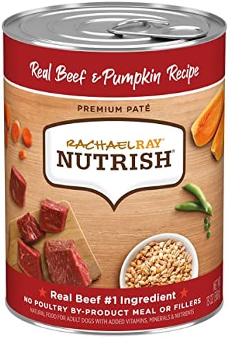 Rachael Ray Nutrish Gentle Digestion Wet Dog Food, Real Chicken, Pumpkin & Salmon, 13 Ounce Can (Pack Of 12)
