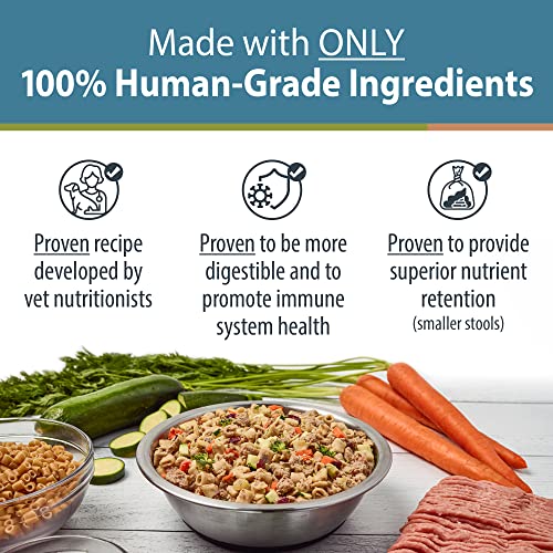  JustFoodForDogs Pantry Fresh Dog Food, Human Grade Turkey & Whole Wheat Macaroni (6 Pack)