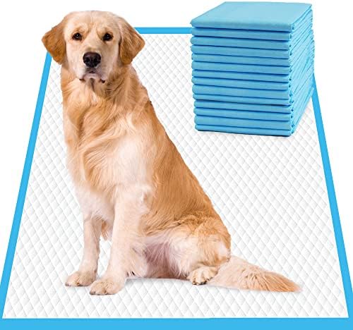  IMMCUTE Dog Pee Pads 23"x36" -30 Count | Puppy Pee Training Pads Super Absorbent & Leak-Proof | Disposable Pet Piddle And Potty Pads For Puppies | Dogs | Doggie| Cats | Rabbits